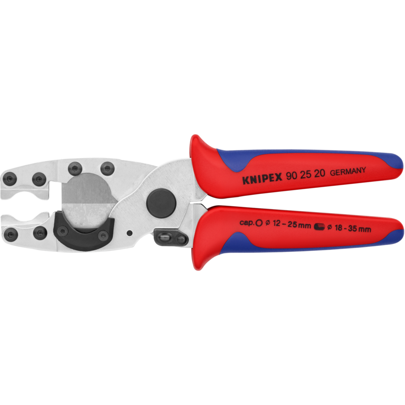 KNIPEX Rohrschneider 90 25 20, rot/blau, für Verbundrohre