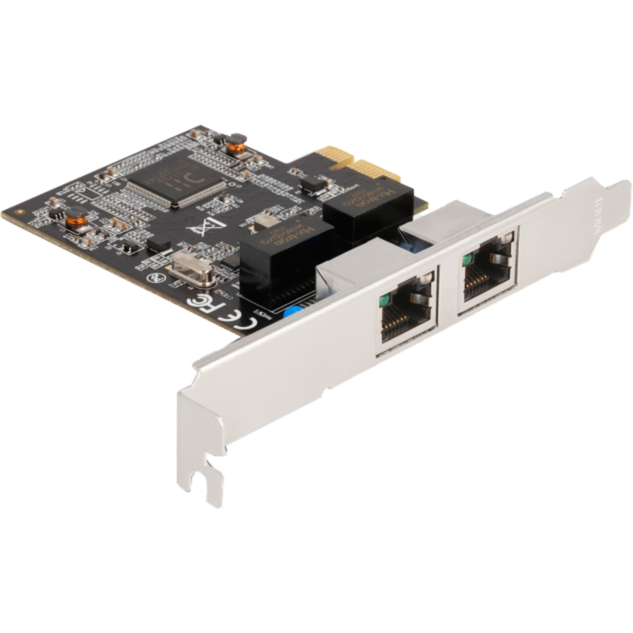 DeLOCK PCIE x1 auf 2x RJ45 Gbit LAN-Adapter