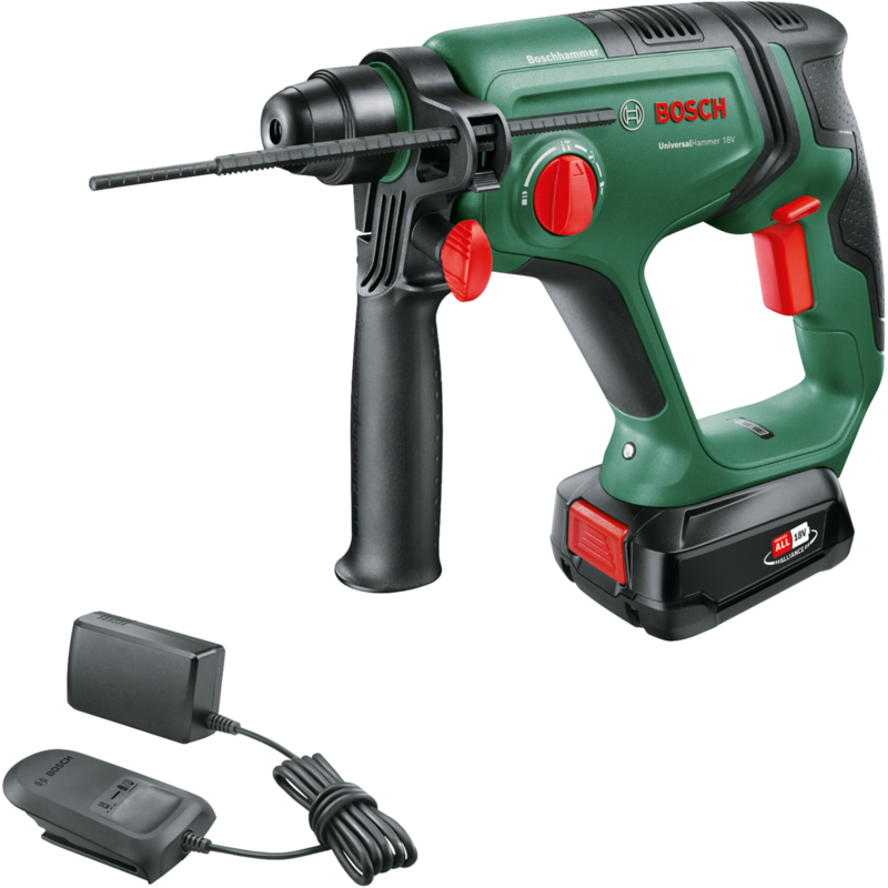 Bosch Heimwerken & Garten Akku-Bohrhammer UniversalHammer 18V, grün/schwarz