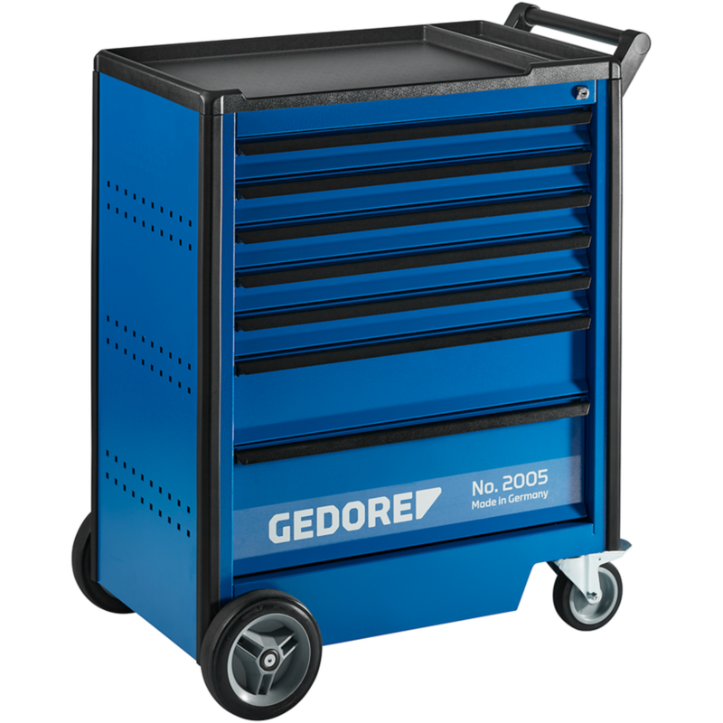 GEDORE Werkzeugwagen 2005 0511 mit 7 Schubladen, blau/schwarz