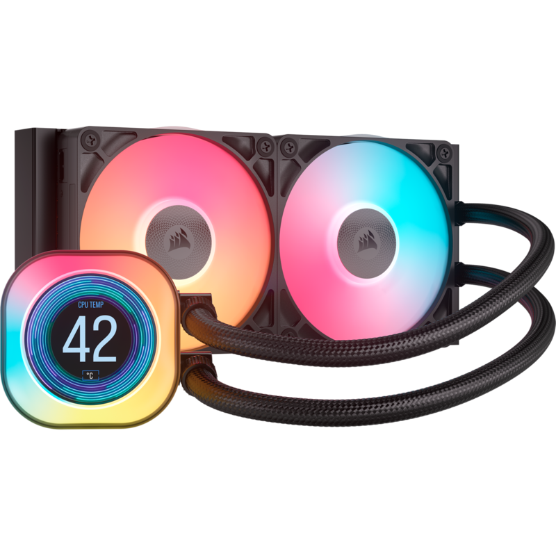 Corsair iCUE LINK TITAN 240 RX LCD RGB Wasserkühlung, schwarz