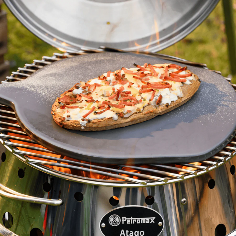 Petromax Pizzastein für Holzkohlegrill Atago, grau, für Pizzen bis Ø 26cm