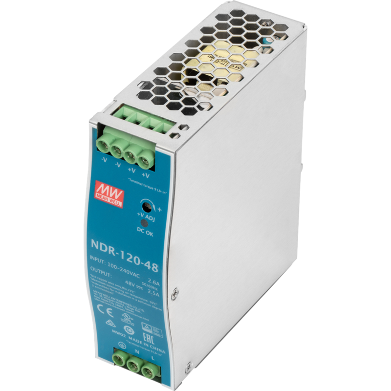 Digitus Industrielles Netzteil, 48V DC, 120 Watt, silber/blau, zur