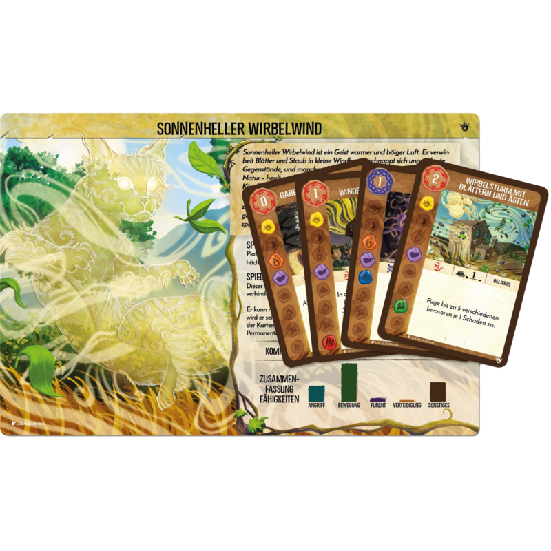 Pegasus Spirit Island: Sonnenheller Wirbelwind Brettspiel, Mini-Erweiterung