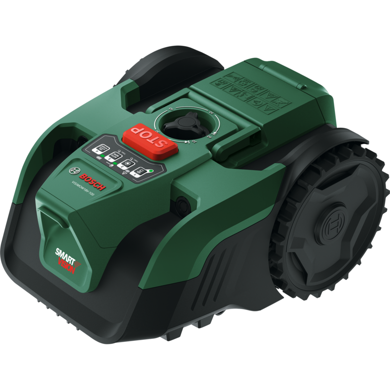 Bosch Heimwerken & Garten Mähroboter VISIMOW18V-100 SOLO, grün/schwarz, ohne, Gebraucht