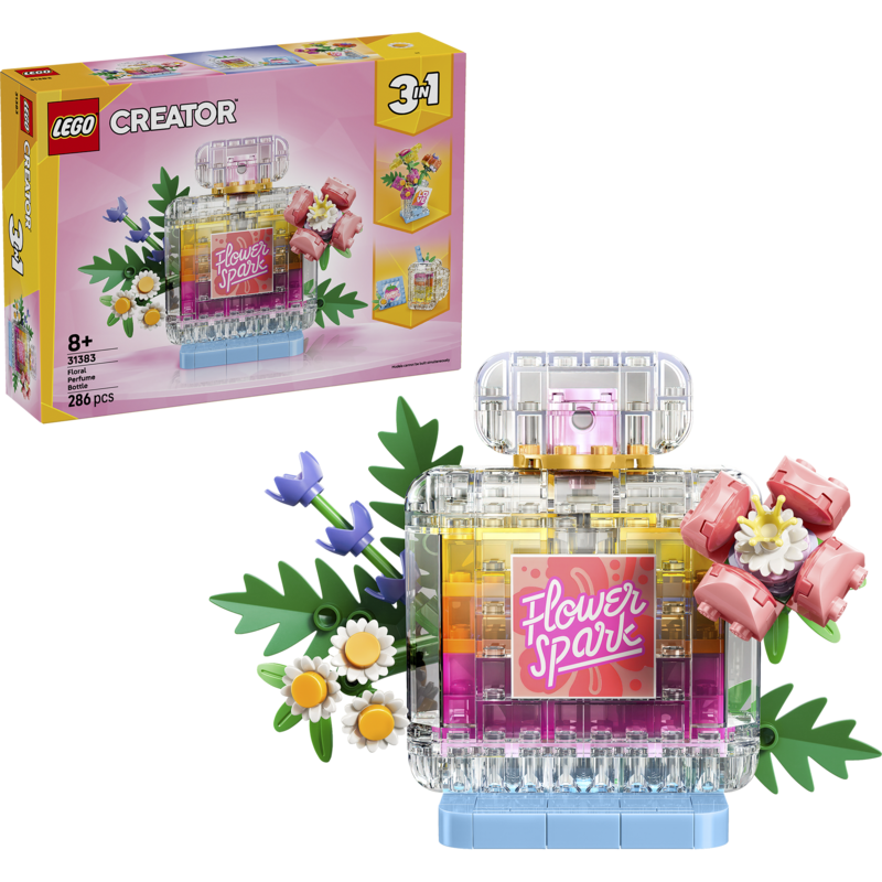 LEGO Creator 3-in-1 Parfümflasche mit Blumendeko Konstruktionsspielzeug