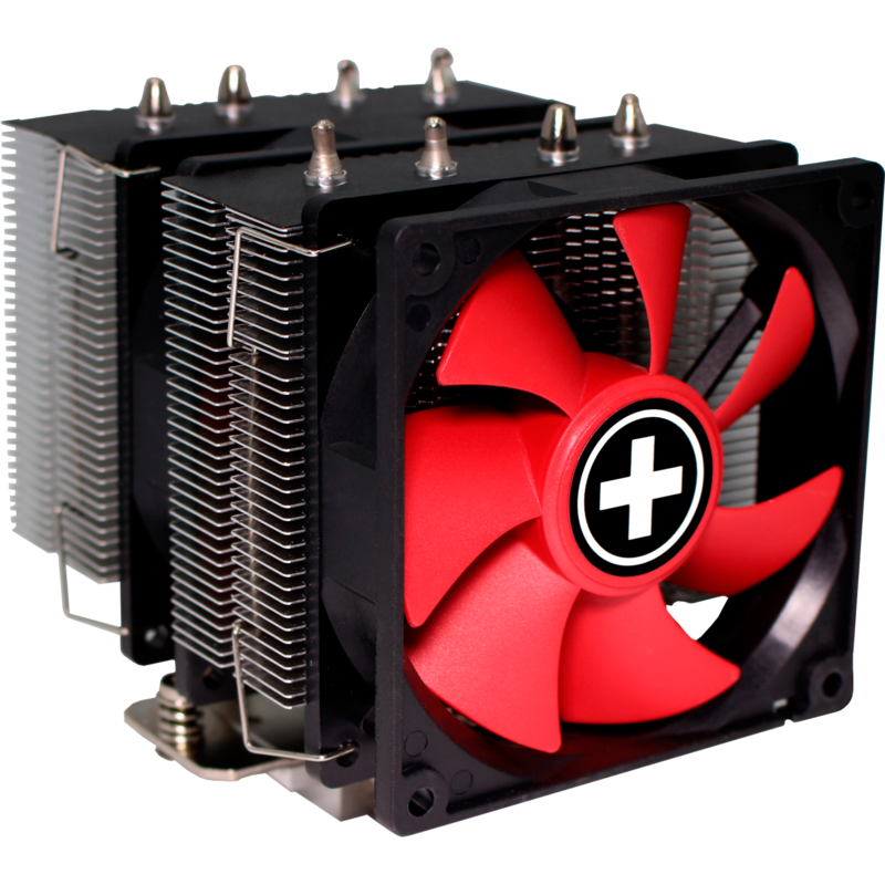 Xilence M504D CPU-Kühler, schwarz/rot, Performance C Serie