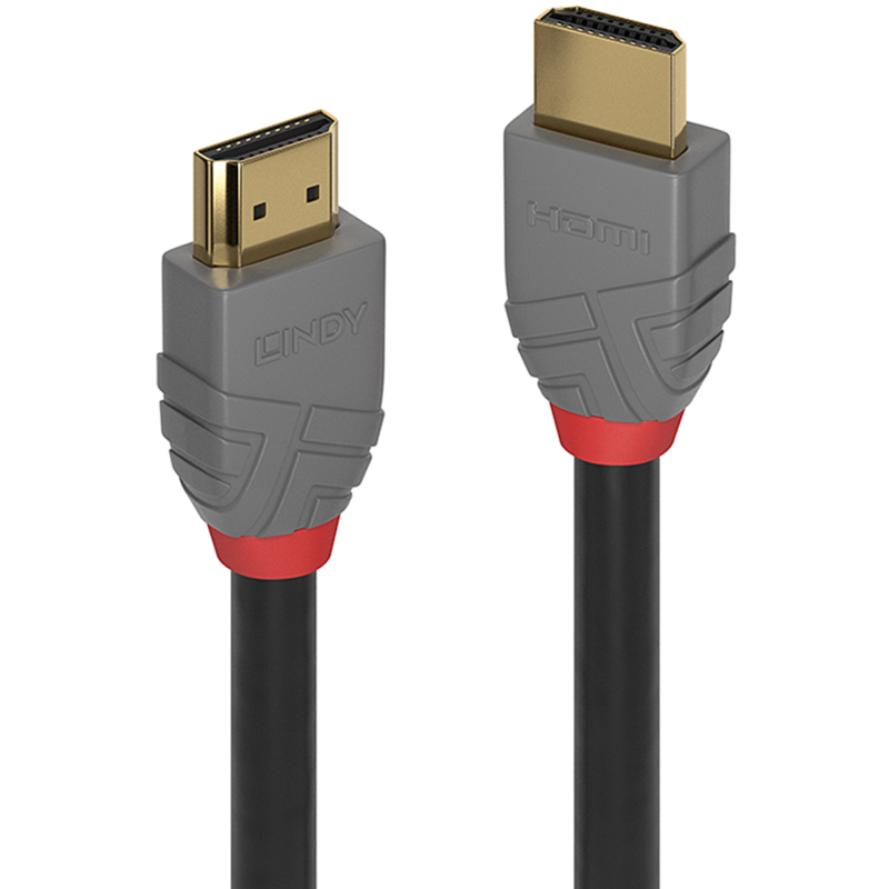 Lindy High Speed HDMI Kabel, Anthra Line, schwarz, 2 Meter
