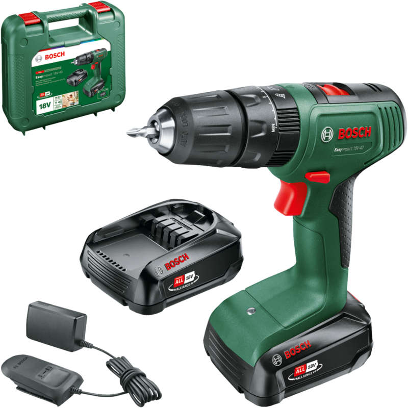 Bosch Heimwerken & Garten Akku-Schlagbohrschrauber EasyImpact 18V-40