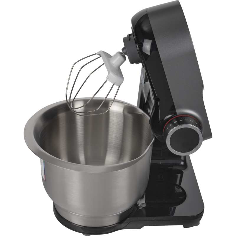Bosch Home MUMS2VM00 Küchenmaschine, schwarz/silber, 900 Watt, Serie 2