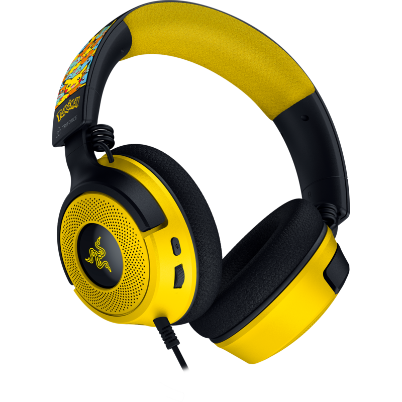 Razer Kraken V4 X - Pokémon Kanto Starters Edition Gaming-Headset, schwarz/gelb