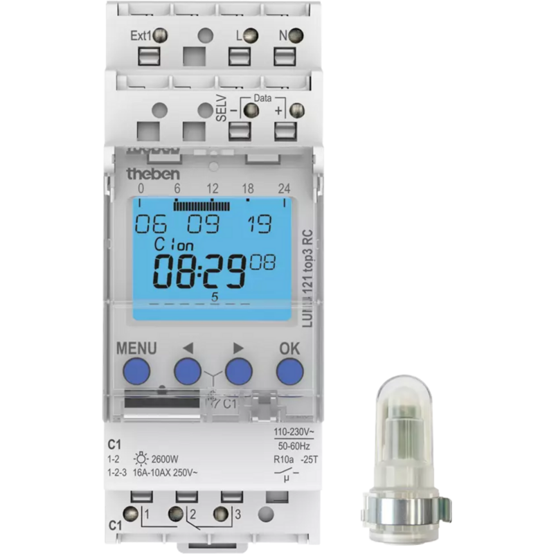 Theben Dämmerungsschalter LUNA 121 top3 RC AL Schalter, mit integrierter
