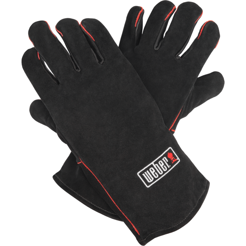 Weber Leder-Grillhandschuhe 17896 Handschuh, schwarz, 1 Paar