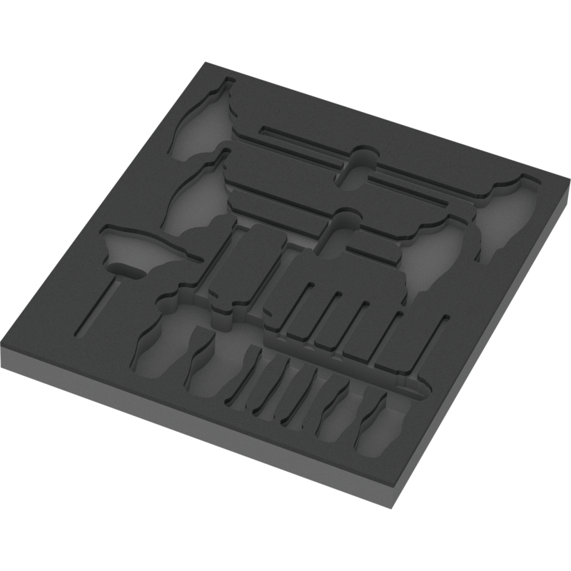 Wera 9813 Schaumstoffeinlage für Hex Schraubendreher Set 1, leer Einlage