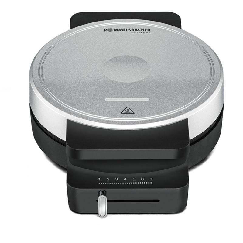 Rommelsbacher Waffelautomat WA 850 Waffeleisen, schwarz/silber, 850 Watt
