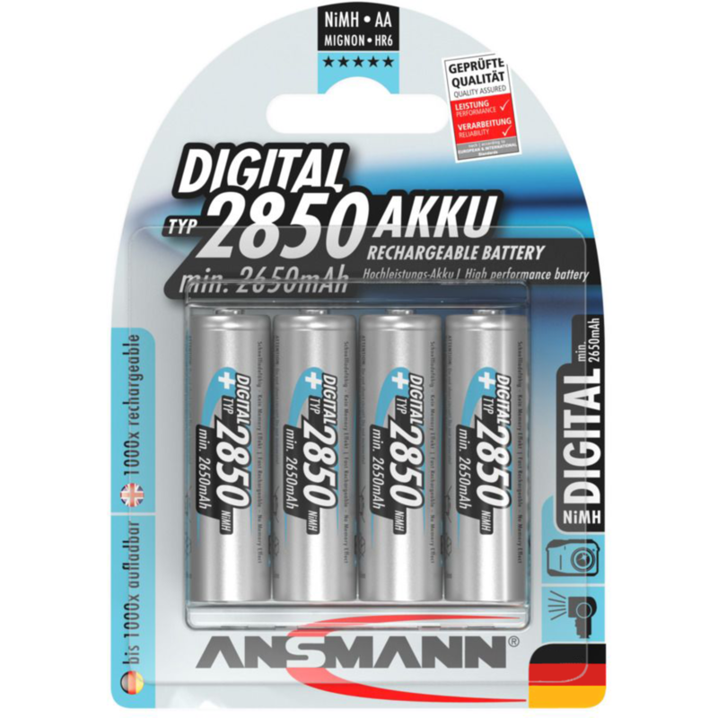 Ansmann 2850mAh NiMh Digital Professional Akku