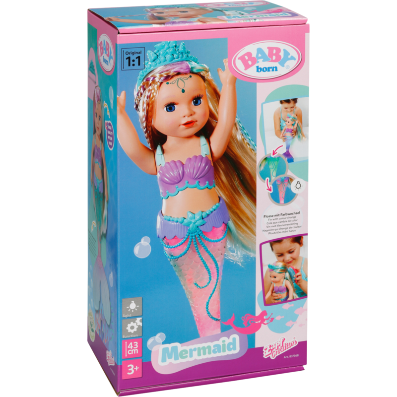 ZAPF Creation BABY born Meerjungfrau Puppe