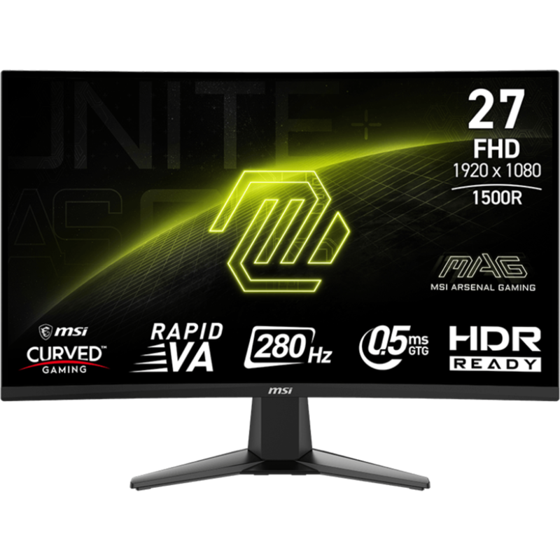 MSI MAG 276CXFDE Gaming-Monitor, schwarz, FullHD, Rapid VA, Curved, HDMI, DP, Gebraucht