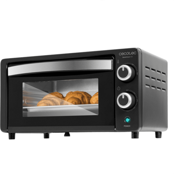Cecotec Tischbackofen Bake&Toast 1090 Mini-Backofen, schwarz, 1.000 Watt, 10