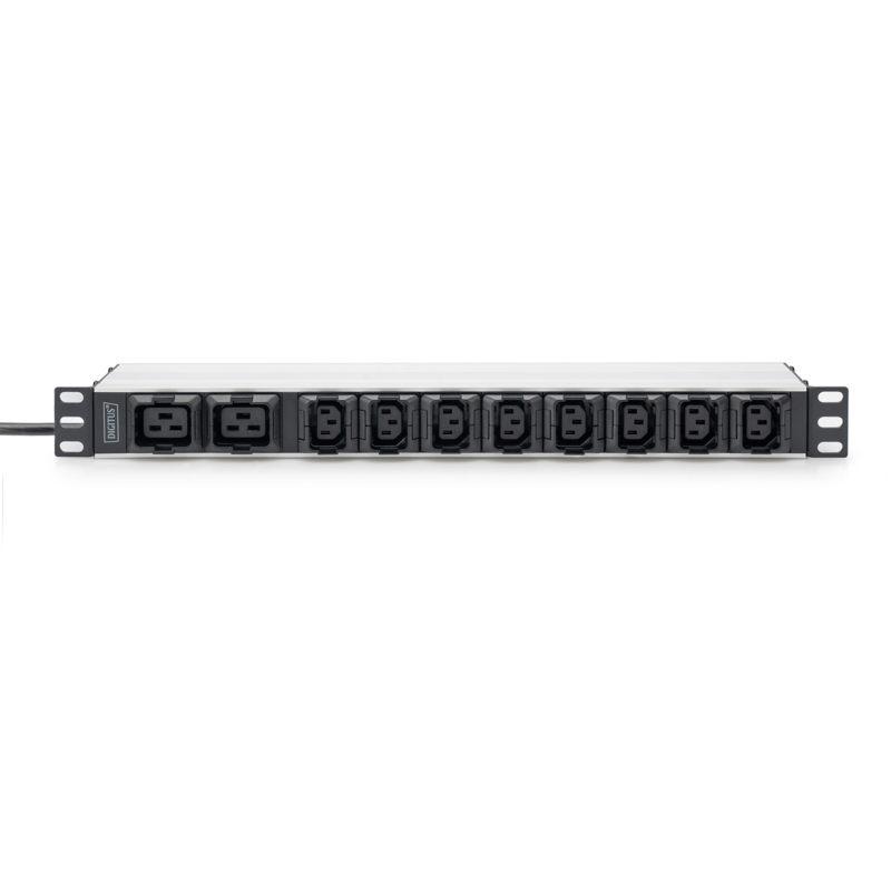 Digitus Steckdosenleiste 19" PDU mit Aluminiumprofil, 10-fach, 8x C13, 2x C19