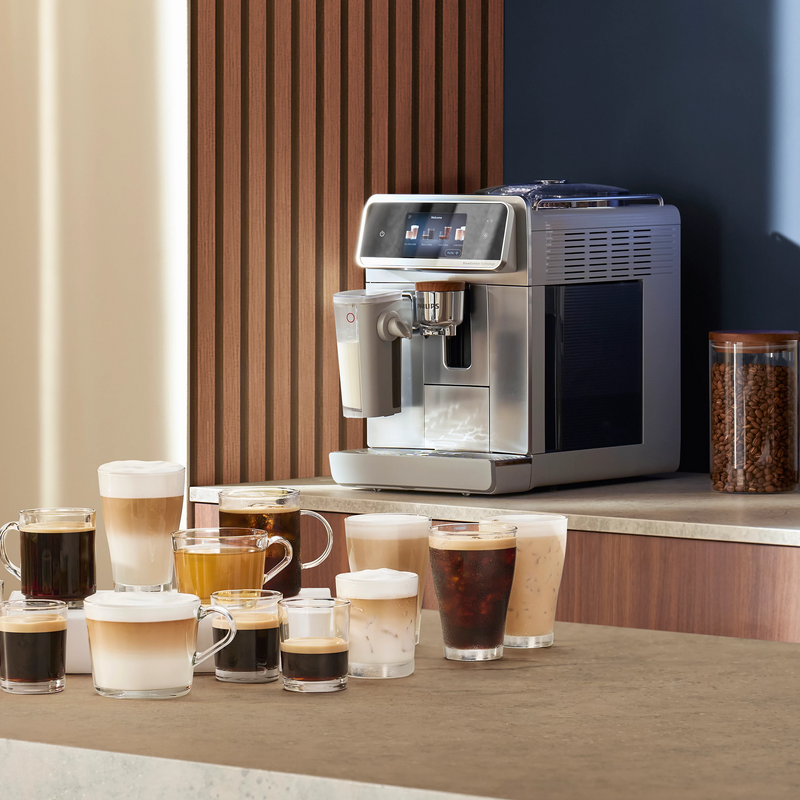 Philips Series 8000 Café Aromis Vollautomat, silber, 1.500 Watt