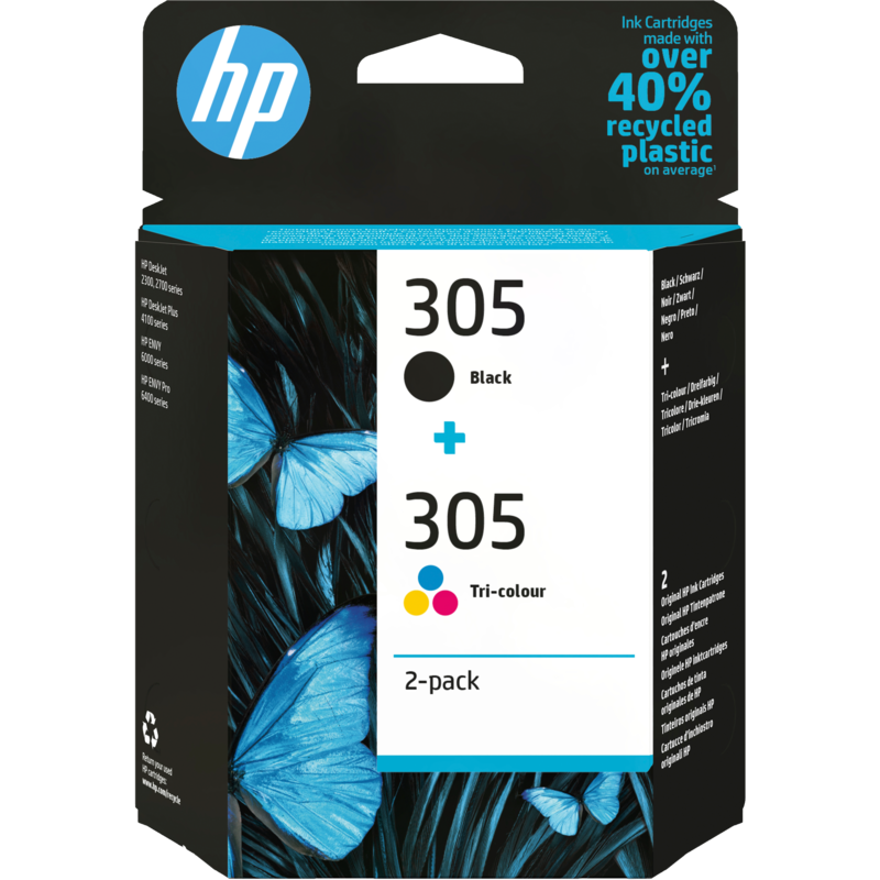 HP Tinte 2er-Pack Nr. 305 (6ZD17AE)