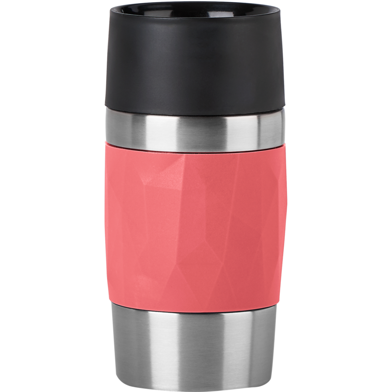 Emsa TRAVEL MUG Compact Thermobecher, koralle/edelstahl, 0,3 Liter