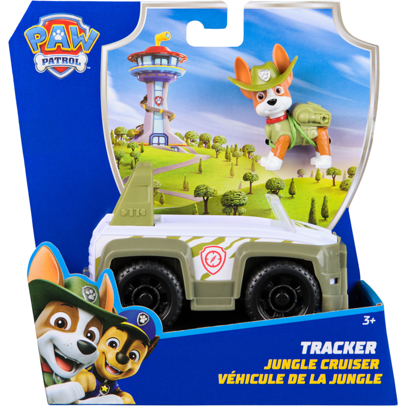 Spin Master Paw Patrol - Dschungel Jeep mit Tracker Spielfigur Spielfahrzeug