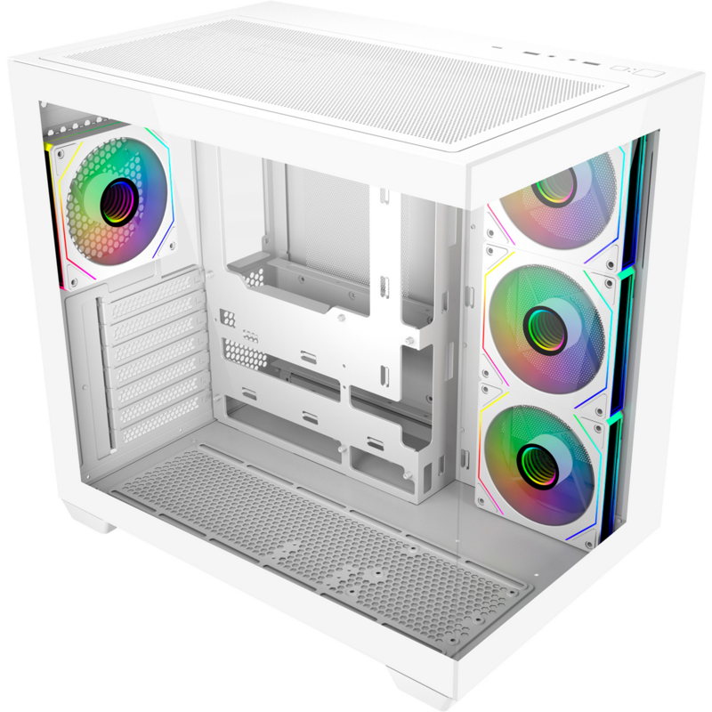 Cooler Master Elite 681 Tower-Gehäuse, weiß, Tempered Glass x 2
