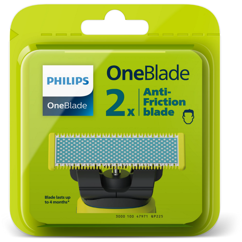 Philips Ersatzklinge OneBlade QP225/50 Klinge, silber/hellgrün, 1 Stück