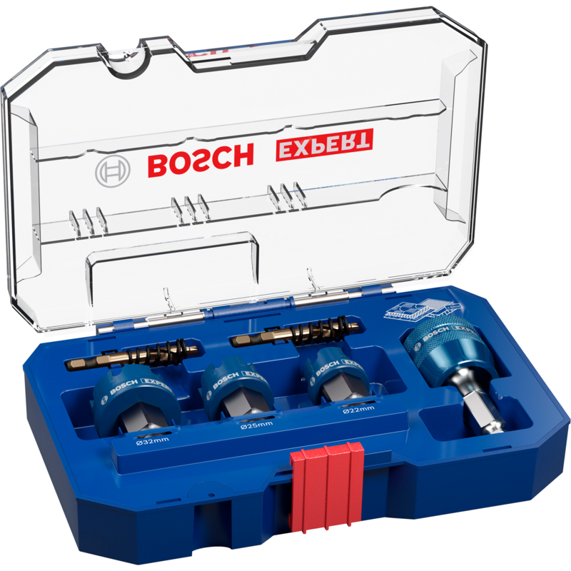 Bosch Professional EXPERT Sheet Metal PC Plus Lochsägen-Set, Ø 22-32mm