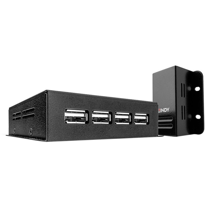 Lindy 50m 4 Port USB 2.0 Cat.6 Extender USB-Extender, schwarz