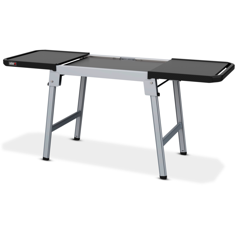 Weber Grilltisch 3400154, ausziehbar, universell einsetzbar Tisch, grau/schwarz