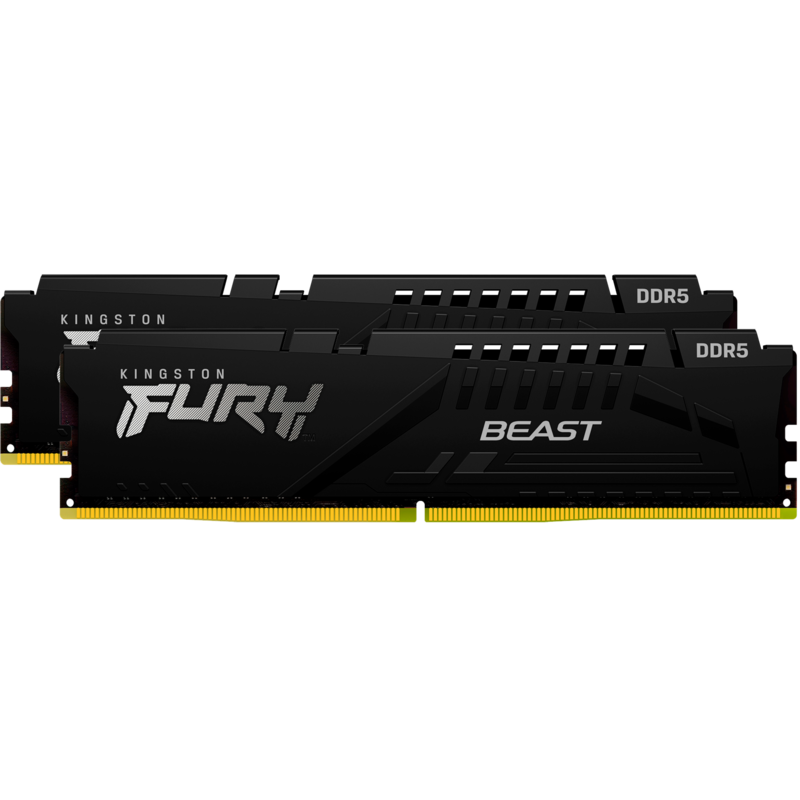 Kingston FURY DIMM 64 GB DDR5-6400 (2x 32 GB) Dual-Kit Arbeitsspeicher, schwarz