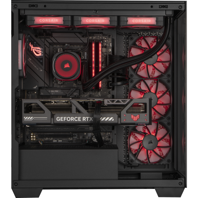 ALTERNATE Custom PC Series • iCUE Red Elements Gaming-PC, schwarz/transparent