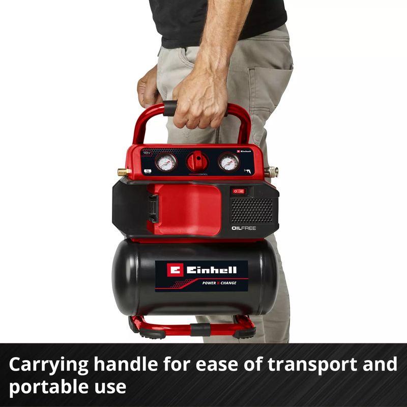 EINHELL Power X-Change Akku-Kompressor TE-AC 18/75 Li OF-Solo, 18Volt