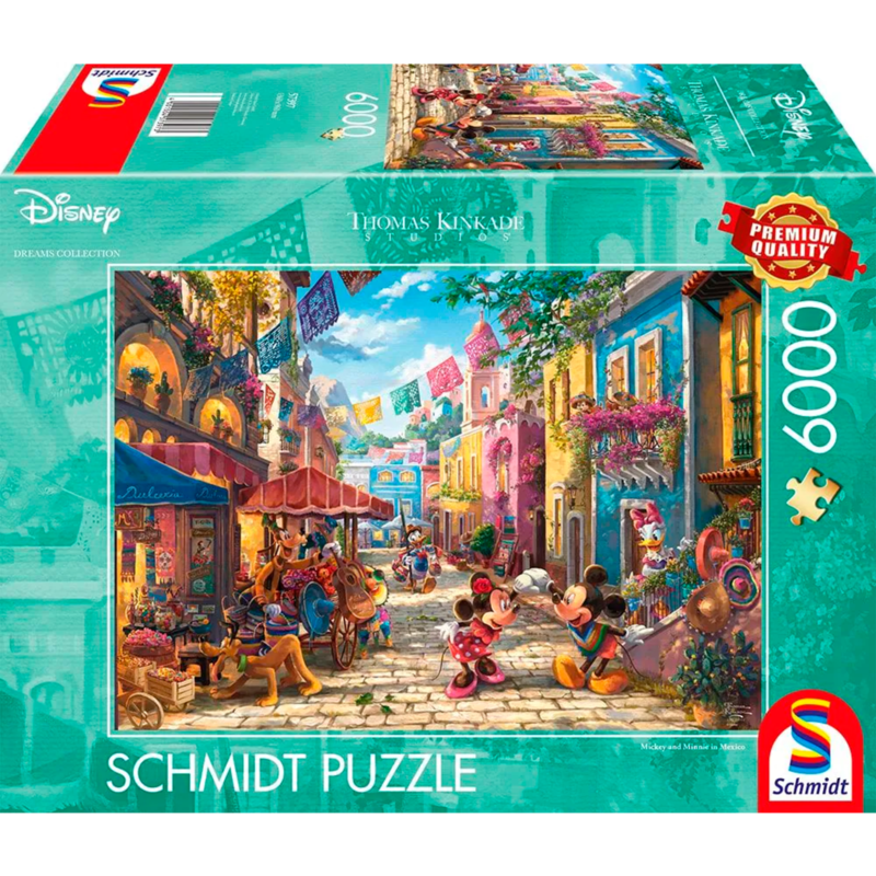 Schmidt Spiele Disney, Mickey & Minnie in Mexico 6000 57397 Puzzle, 6000 Teile