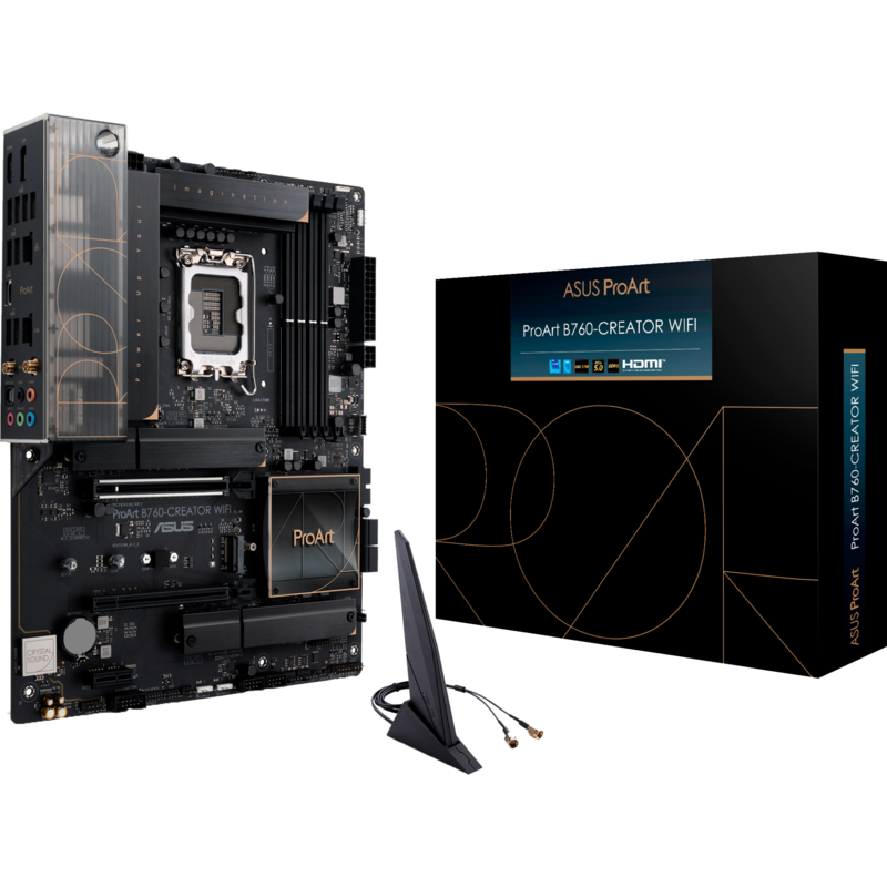 ASUS PROART B760-CREATOR WIFI Mainboard, schwarz/bronze