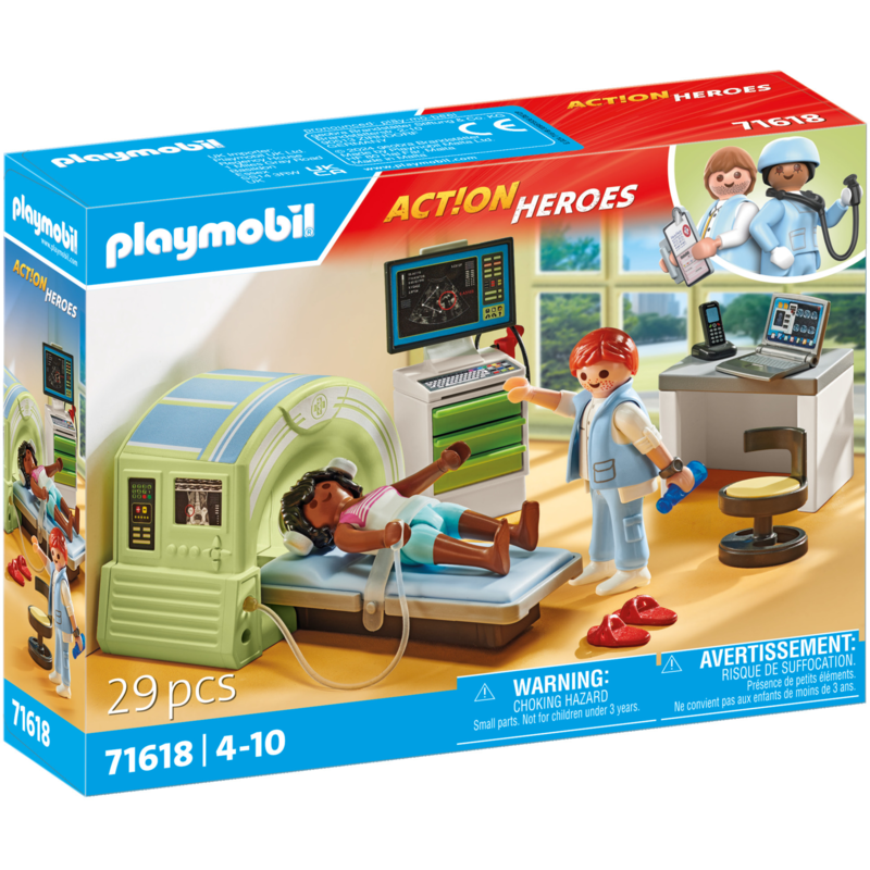 PLAYMOBIL Action Heroes MRT mit Patient Konstruktionsspielzeug