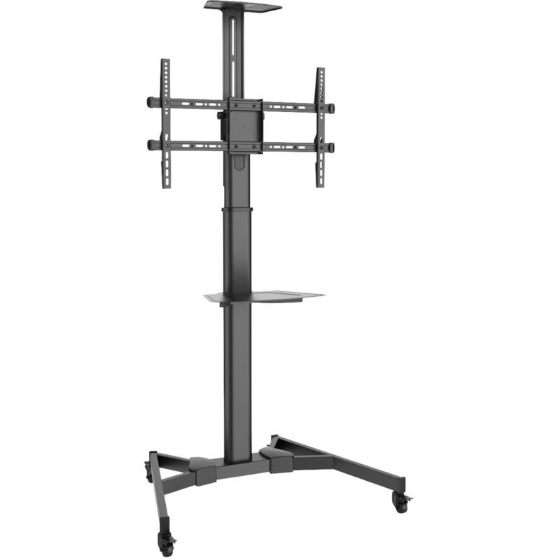 Digitus TV Präsentationswagen DA-90370 mit Ablage Halterung, schwarz, für