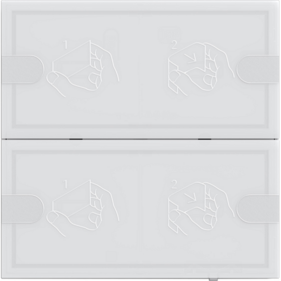 Gira KNX Tastsensor Komfort Zweifach für Gira One und KNX mit Raumthermostat