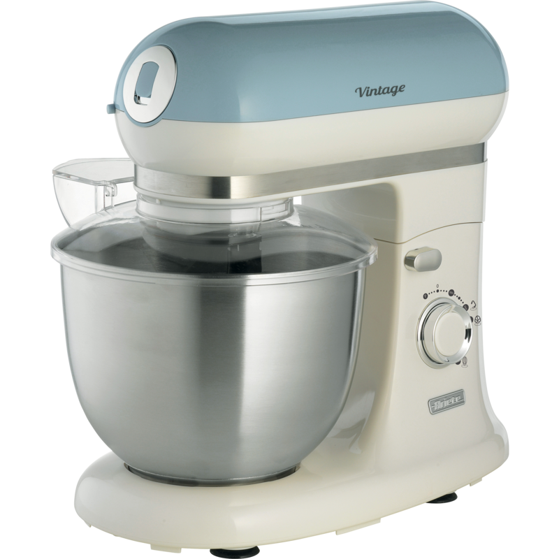 Ariete Vintage Blue Küchenmaschine 1588, hellblau/creme, 1.200 Watt