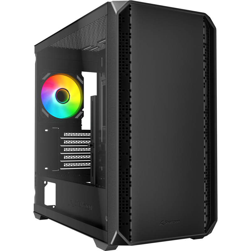 Sharkoon MK2 RGB Tower-Gehäuse, schwarz, Tempered Glass