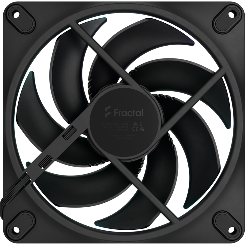 Fractal Design Momentum 14 RGB Gehäuselüfter, schwarz, 3er-Pack
