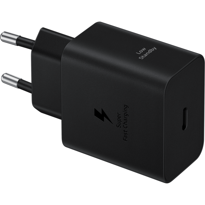 Samsung Schnellladegerät EP-T4511 mit 5A Kabel Ladegerät, schwarz, SFC 2.0 45W