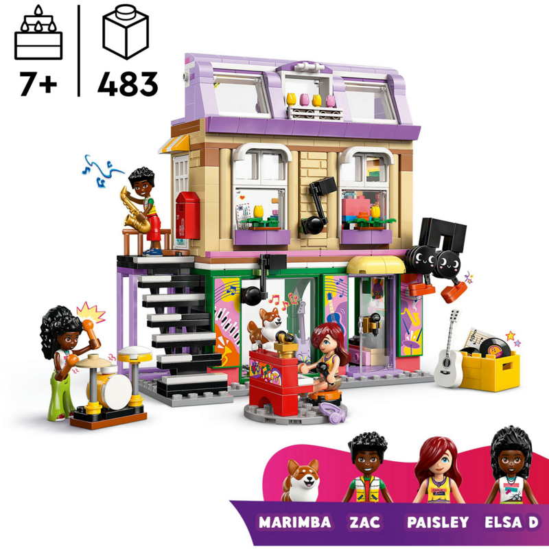 LEGO Friends Musikladen & Wohnung Konstruktionsspielzeug