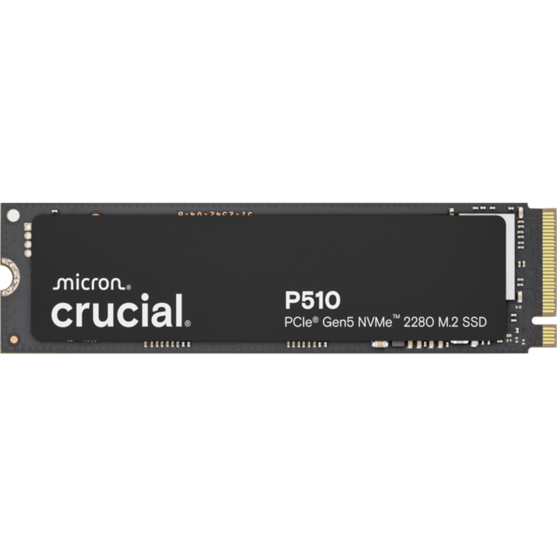 Crucial P510 2TB SSD, schwarz, PCIe 5.0 x4, NVMe, M.2 2280