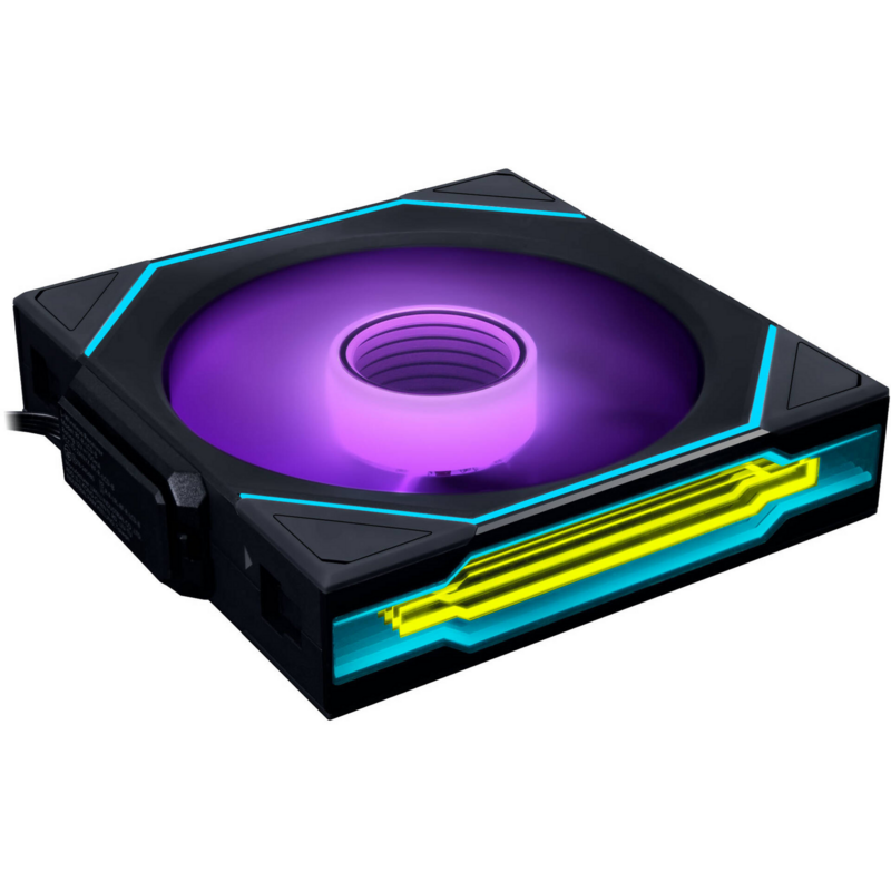 Lian Li UNI FAN SL-INF 120 Wireless Gehäuselüfter, schwarz, Reverse