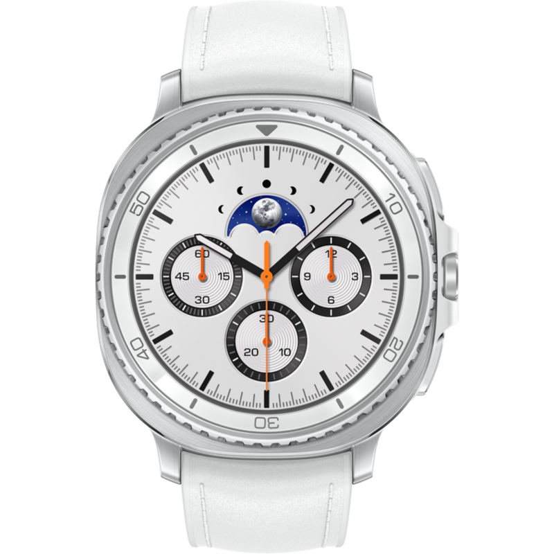 Samsung Galaxy Watch8 Classic Smartwatch, weiß, 46mm, LTE, Hybrid-Armband