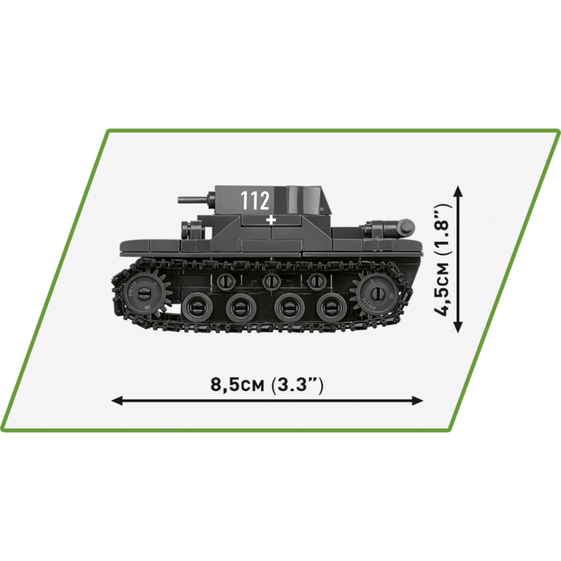 COBI Renault R35 - Valentine IX - Panzer I Konstruktionsspielzeug, Maßstab 1:48